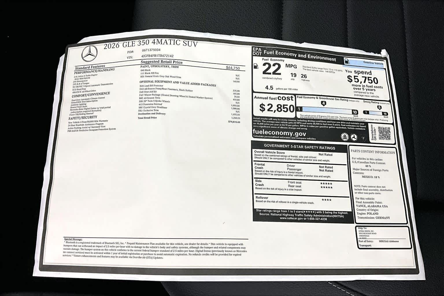 Thumbnail: 2026 Mercedes-Benz GLE - 26