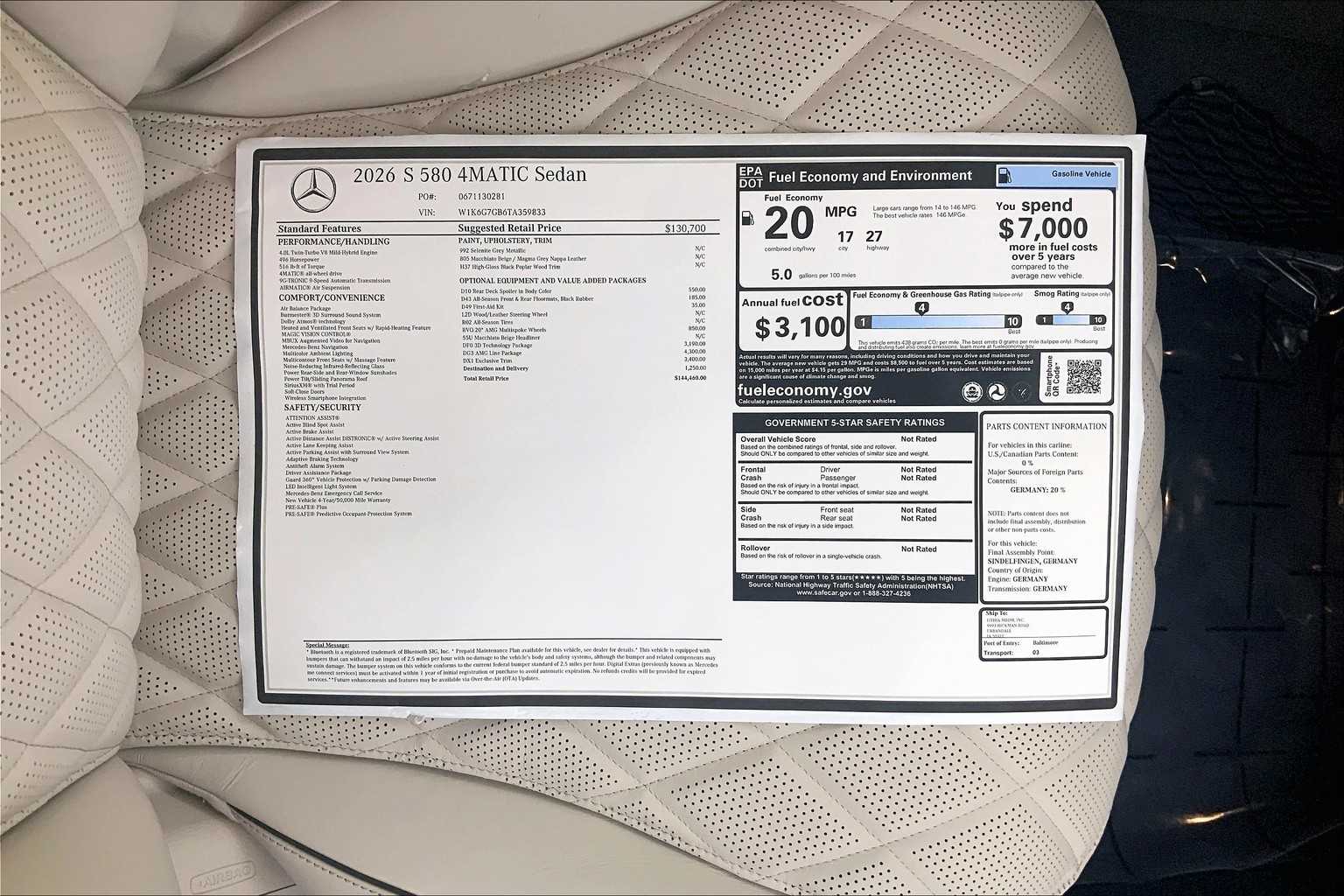 Thumbnail: 2026 Mercedes-Benz S-Class - 26
