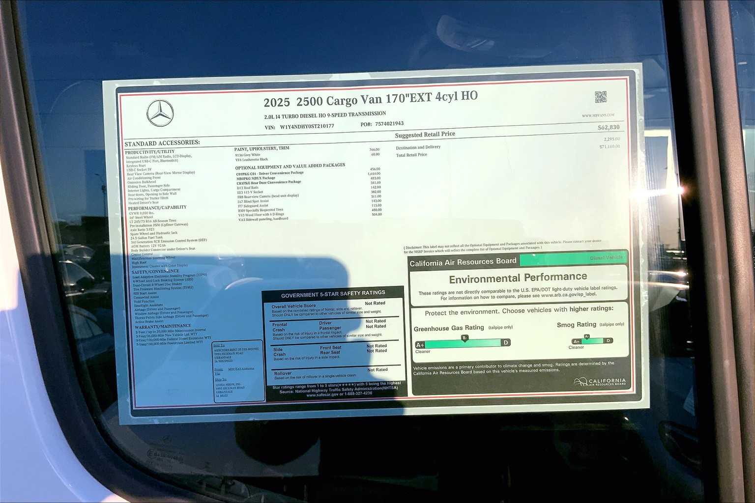 2025 Mercedes-Benz Sprinter 2500 25