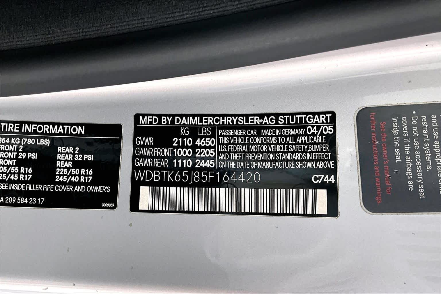 Thumbnail: 2005 Mercedes-Benz CLK - 29