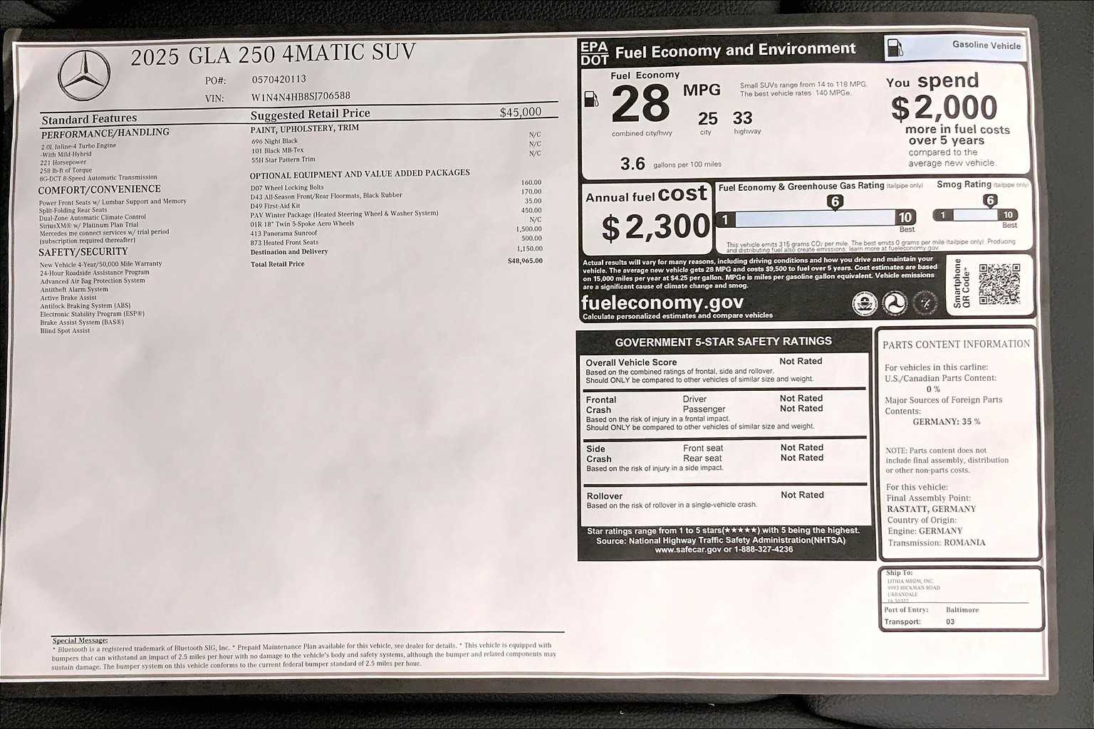 Thumbnail: 2025 Mercedes-Benz GLA - 3