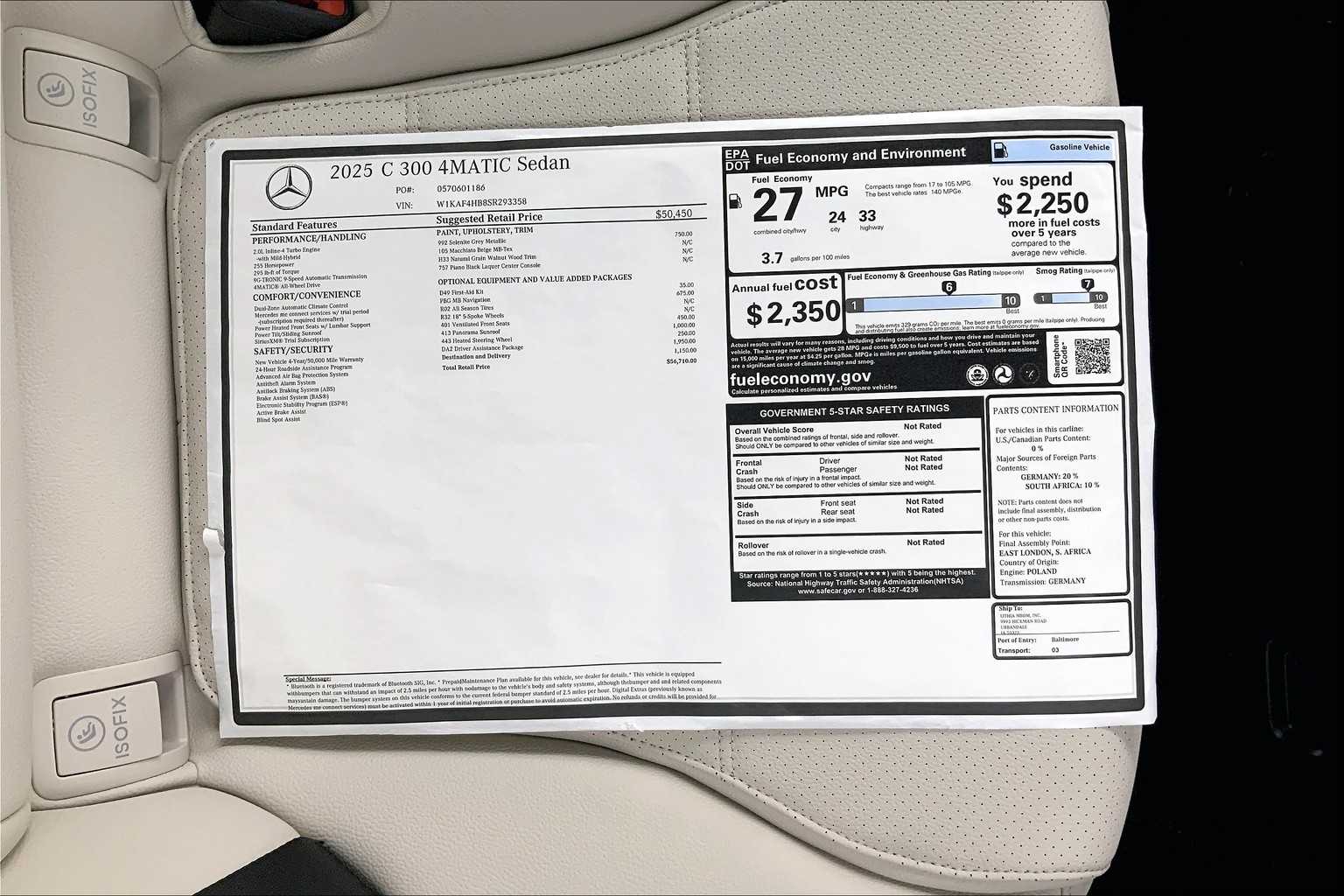 Thumbnail: 2025 Mercedes-Benz C-Class - 18