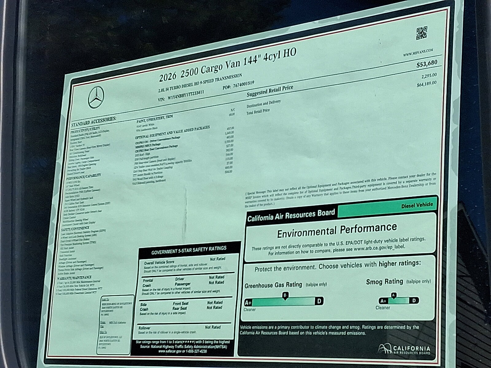 2026 Mercedes-Benz Sprinter Cargo Van Base - Photo 20