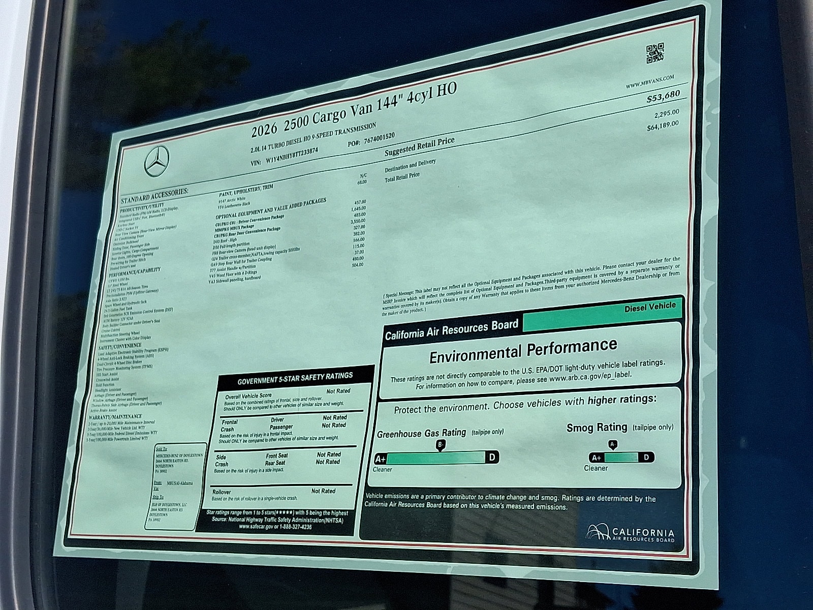 2026 Mercedes-Benz Sprinter Cargo Van Base - Photo 20
