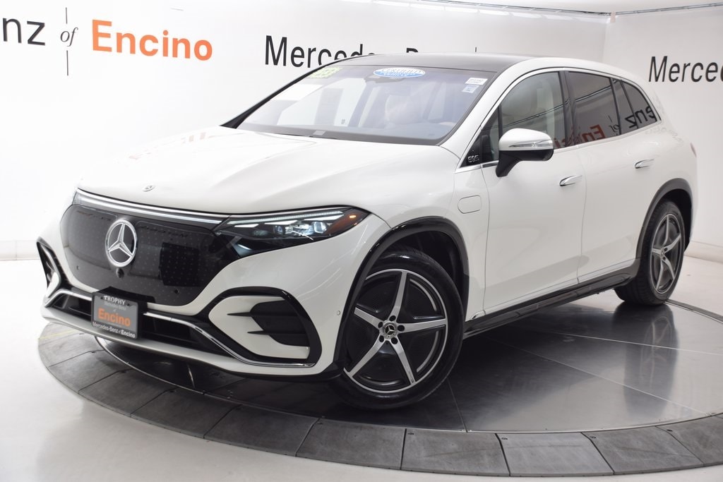 Certified 2023 Mercedes-Benz EQS SUV Base with VIN 4JGDM4EB0PA022586 for sale in Encino, CA