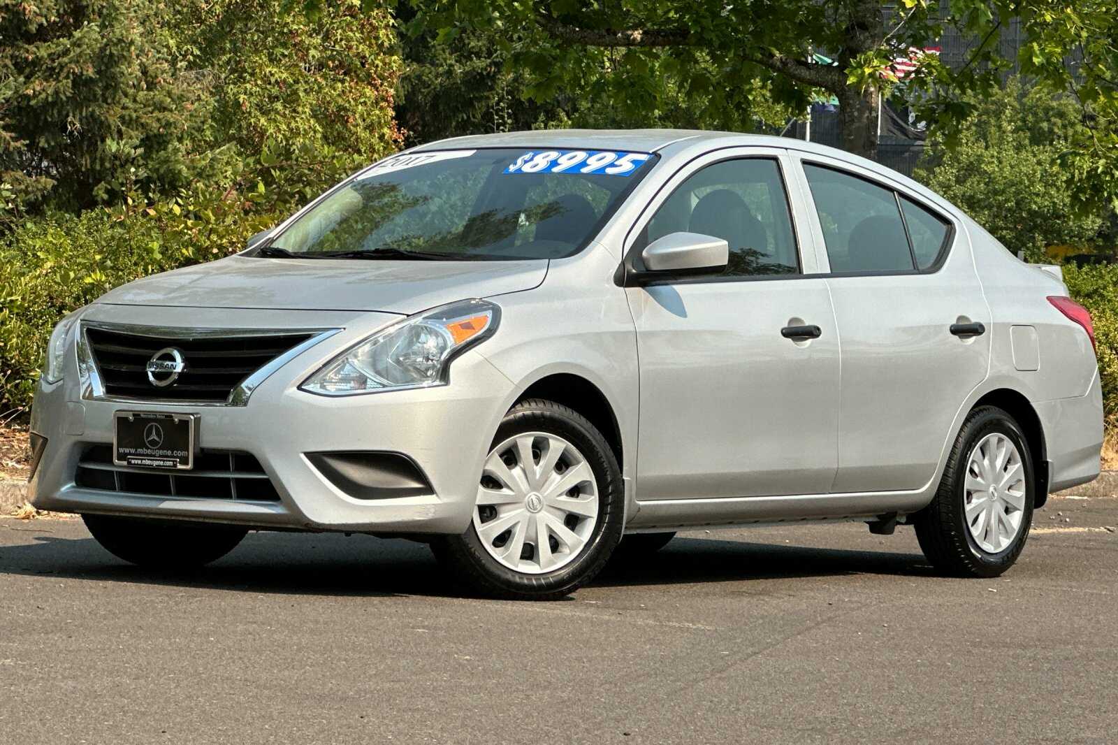 Used 2017 Nissan Versa Sedan S Plus with VIN 3N1CN7AP8HL896634 for sale in Eugene, OR