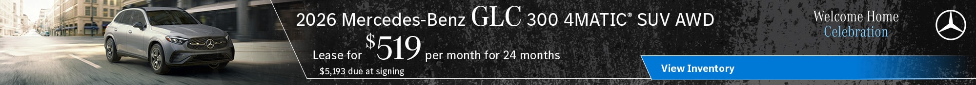 Lease for $519 per month for 24 months $5,193 due at signing