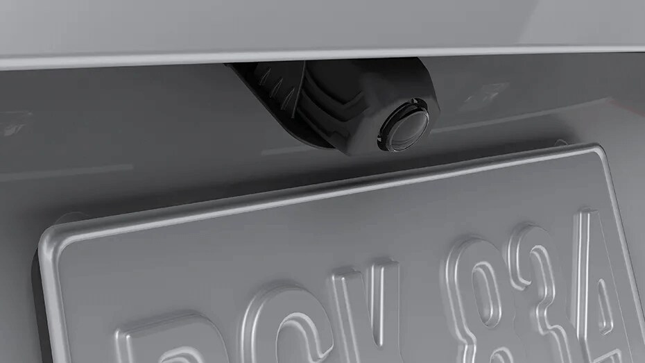 Learn about the Mercedes-Benz C-Class safety feature Rearview Camera Exterior shot of the Mercedes-Benz C-Class rearview camera