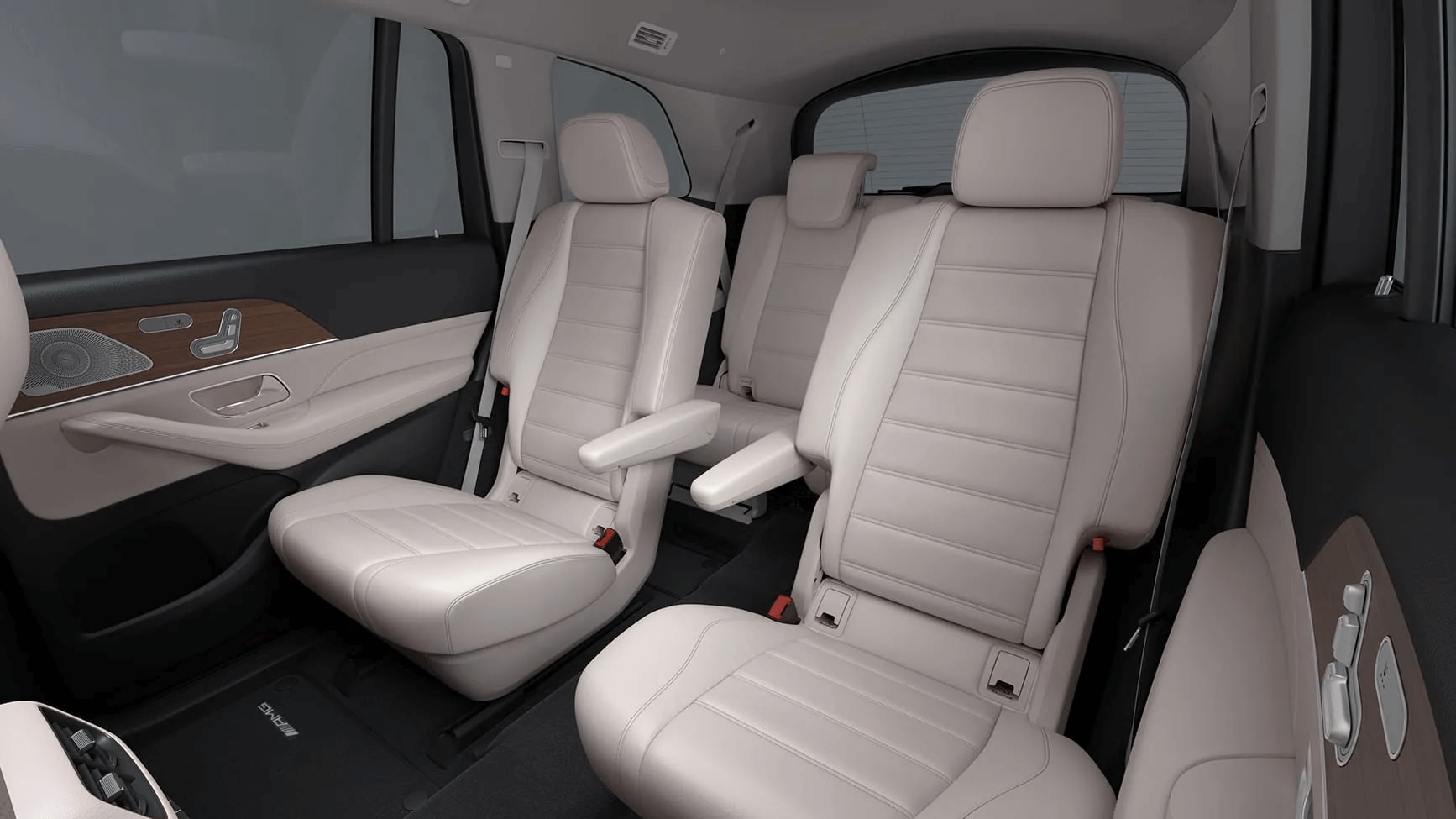 Interior shot of the Mercedes-Benz GLS SUV