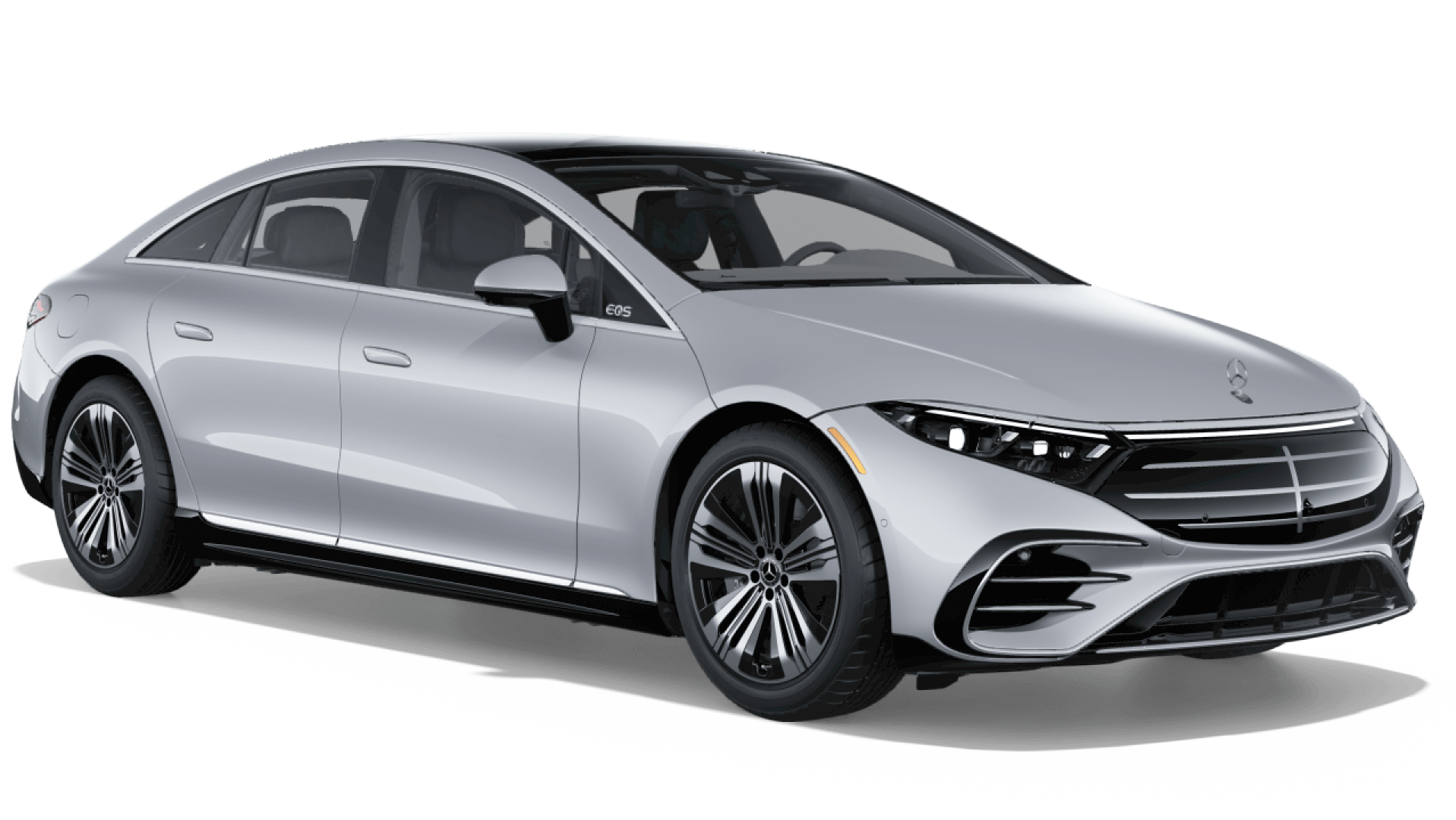 Learn about the color options of the Mercedes-Benz EQS Sedan Mercedes-Benz EQS Sedan in Cirrus Silver Metallic