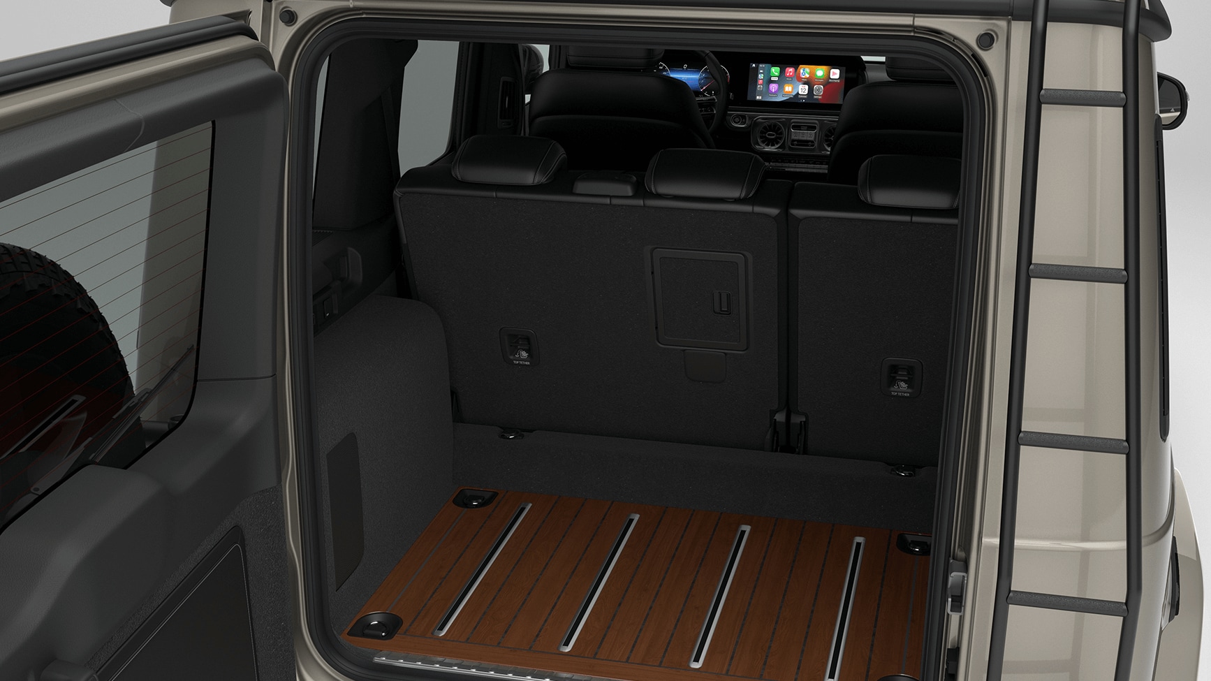 Mercedes-Benz G-Class interior cargo area and seating configuration