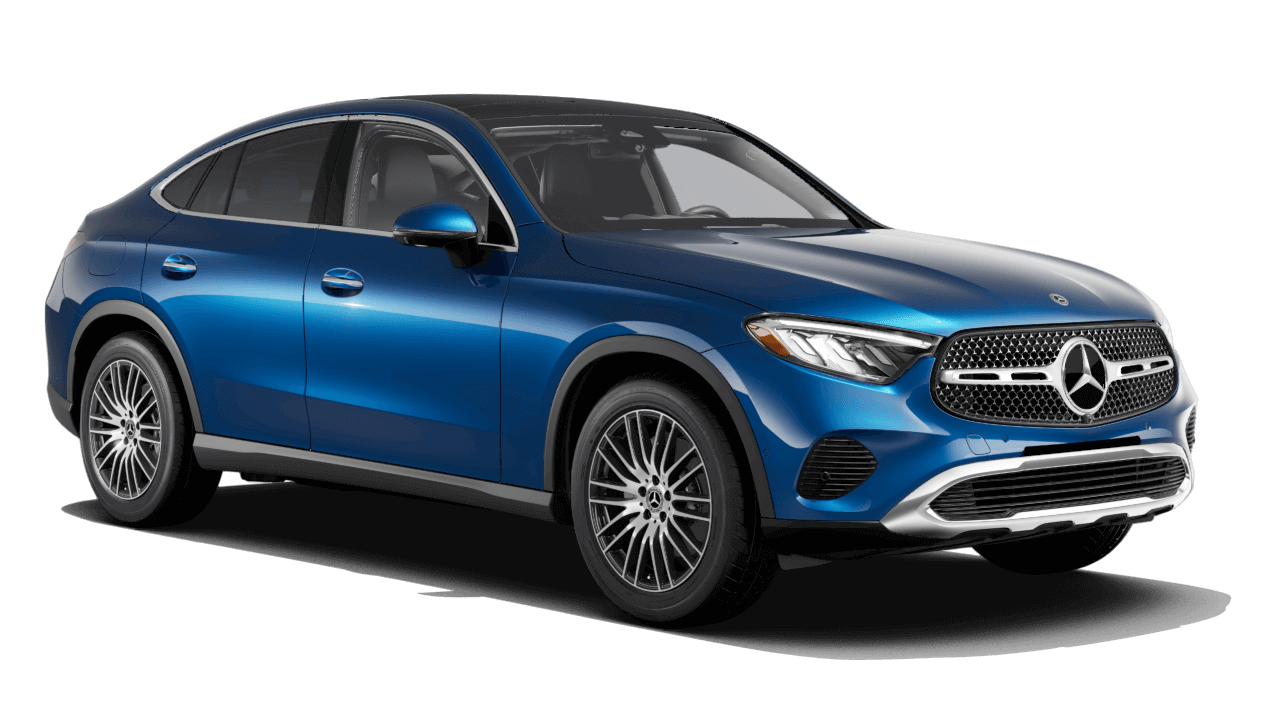 Mercedes-Benz GLC Coupe in Starling Blue Metallic