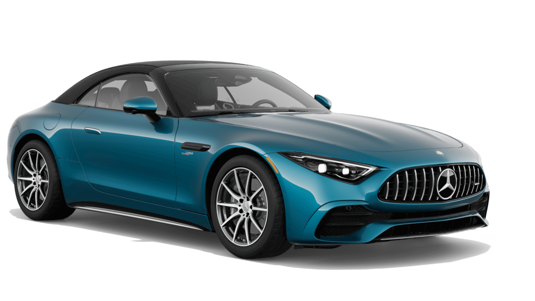 Learn about the color options of the Mercedes-AMG® SL Mercedes-AMG® SL in MANUFAKTUR Hyper Blue Metallic