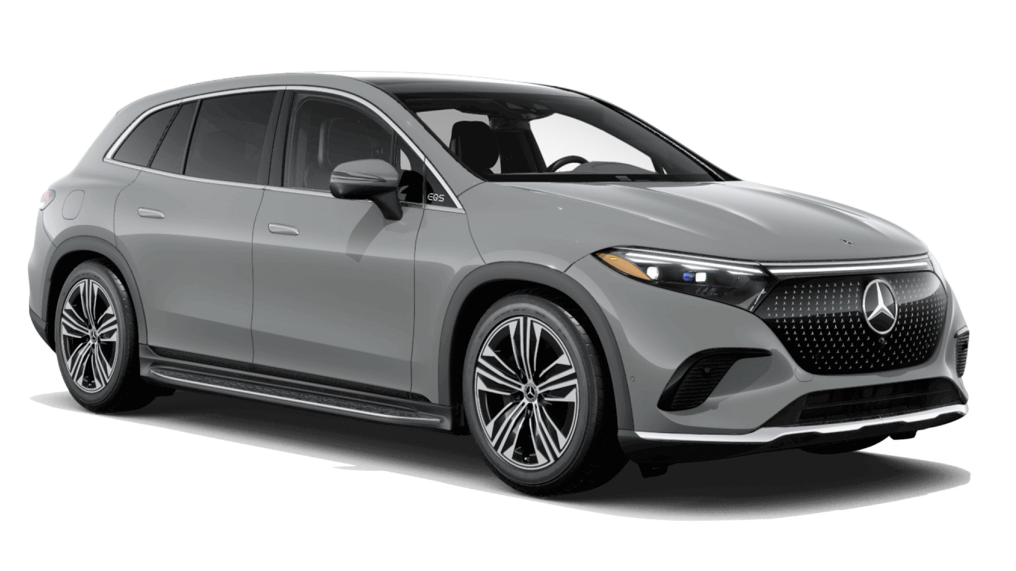 Learn about the color options of the Mercedes-Benz EQS SUV Mercedes-Benz EQS SUV in MANUFAKTUR Alpine Grey