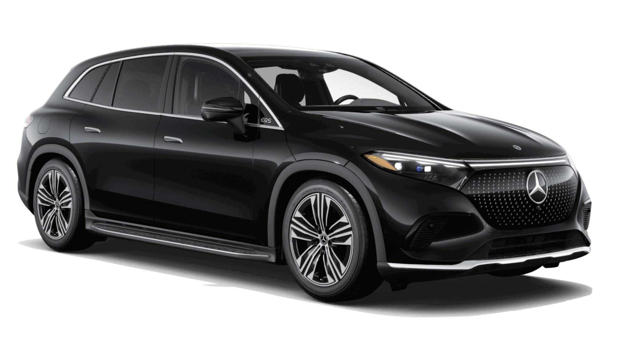 Learn about the color options of the Mercedes-Benz EQS SUV Mercedes-Benz EQS SUV in Obsidian Black Metallic