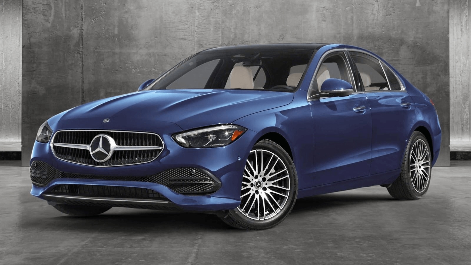 Mercedes-Benz C-Class in Twilight Blue Metallic