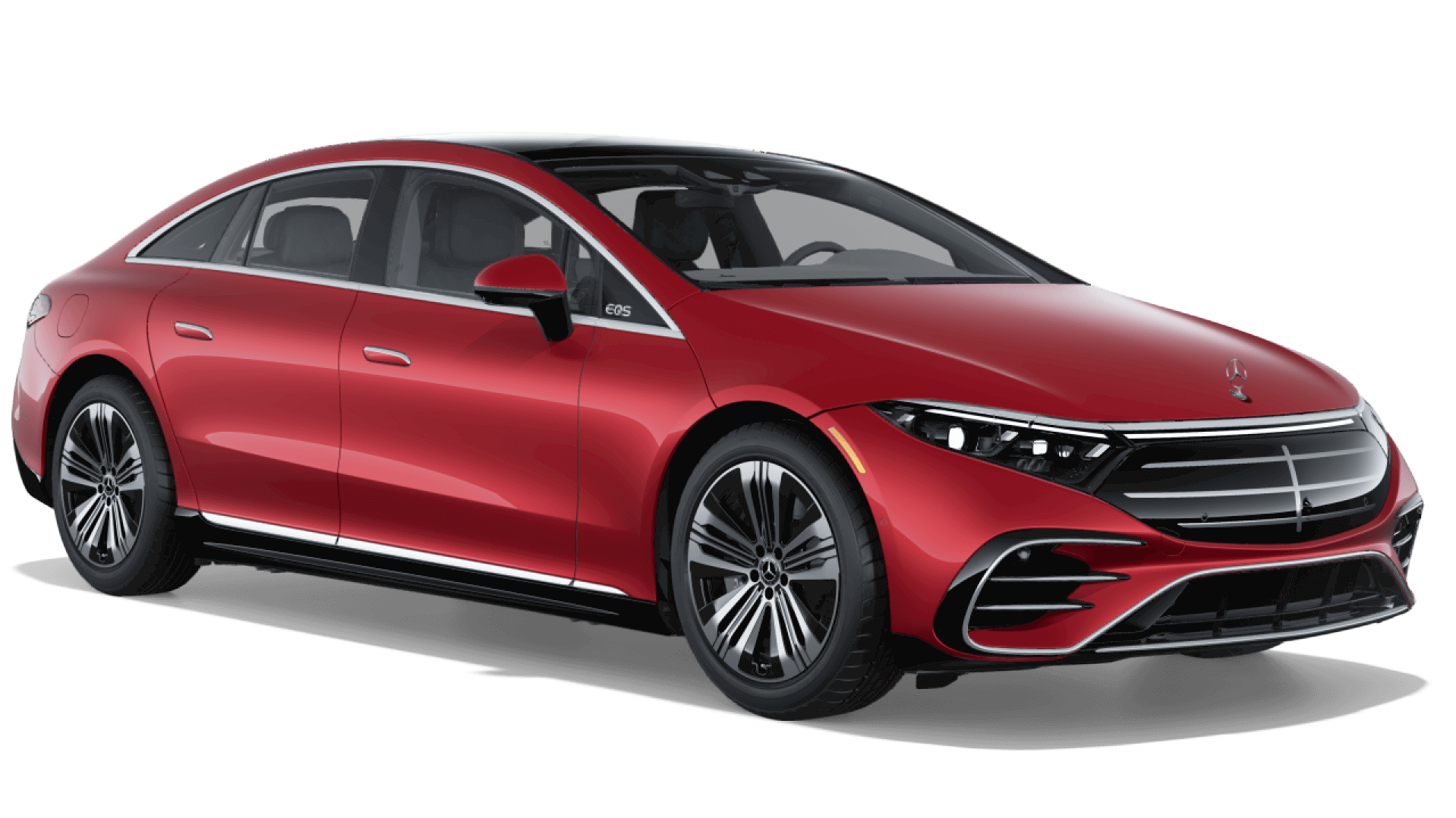 Learn about the color options of the Mercedes-Benz EQS Sedan Mercedes-Benz EQS Sedan in MANUFAKTUR Patagonia Red Metallic