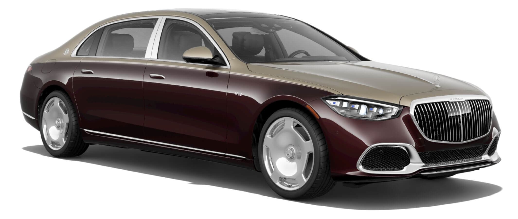 Mercedes‑Maybach S 680 MANUFAKTUR Kalahari Gold/Rubellite Red Metallic