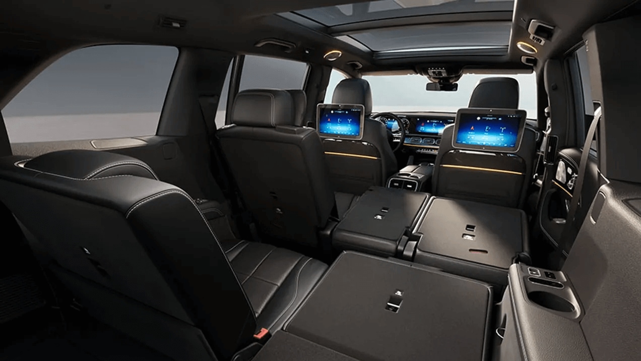 Interior shot of the Mercedes-Benz GLS SUV