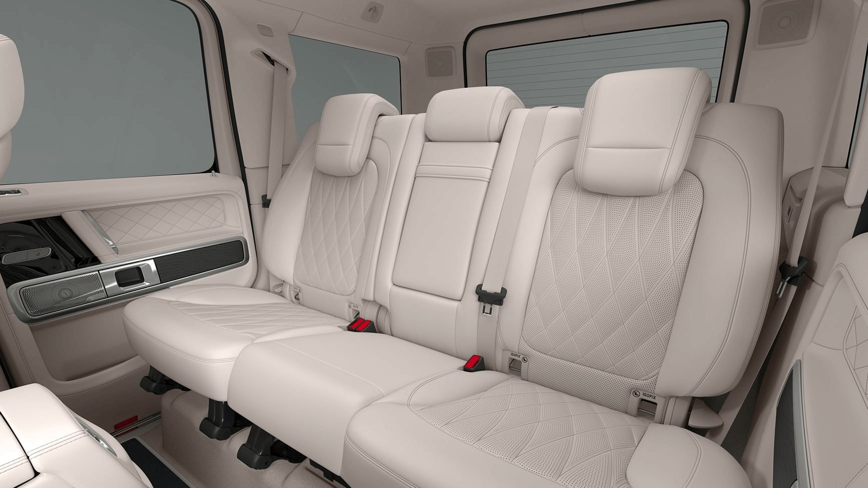 Mercedes-Benz G-Class interior rear seating area