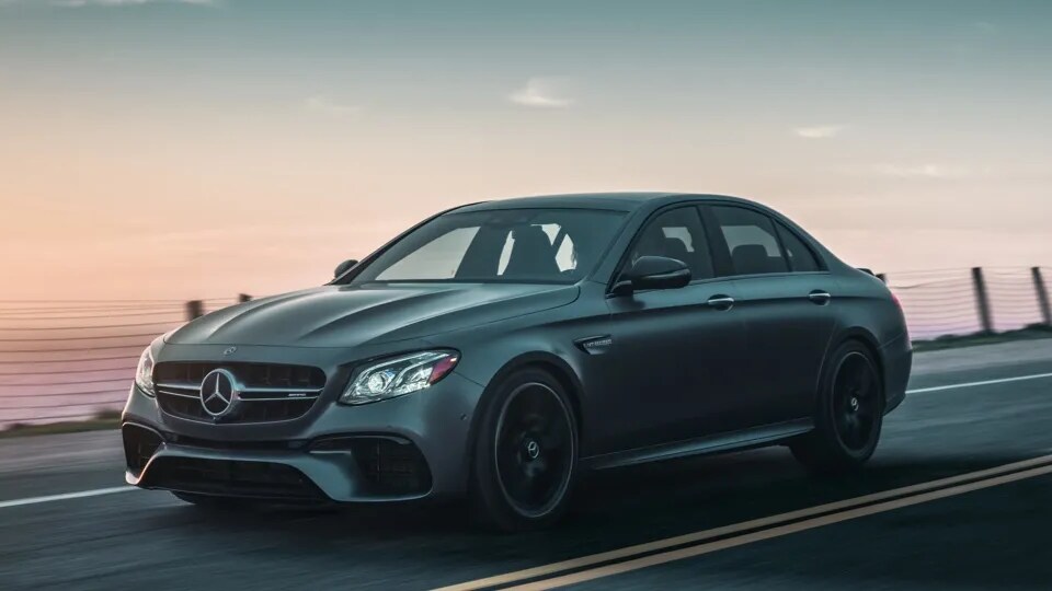 Mercedes-Benz S-Class driving on the street