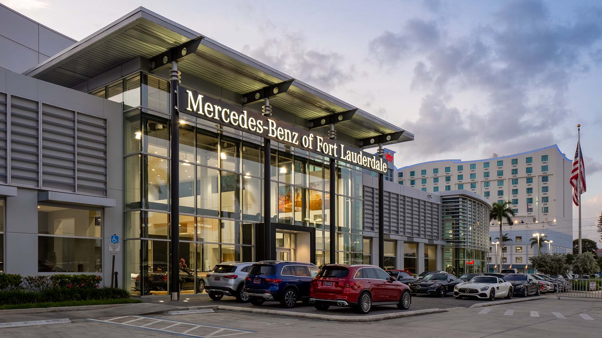 Exterior view of Mercedes-Benz of Fort Lauderdale