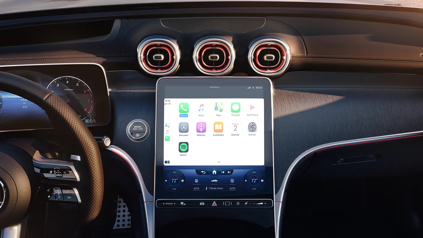 Image showcasing Mercedes-Benz Infotainment Screen