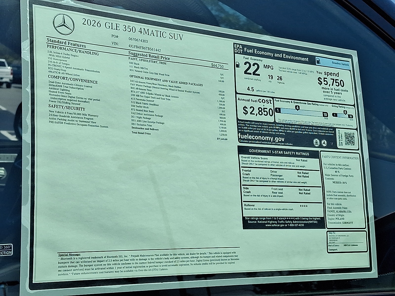 2026 Mercedes-Benz GLE GLE350 - Photo 18