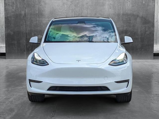 Used 2025 Tesla Model Y Long Range with VIN 7SAYGDED4SA342430 for sale in Houston, TX