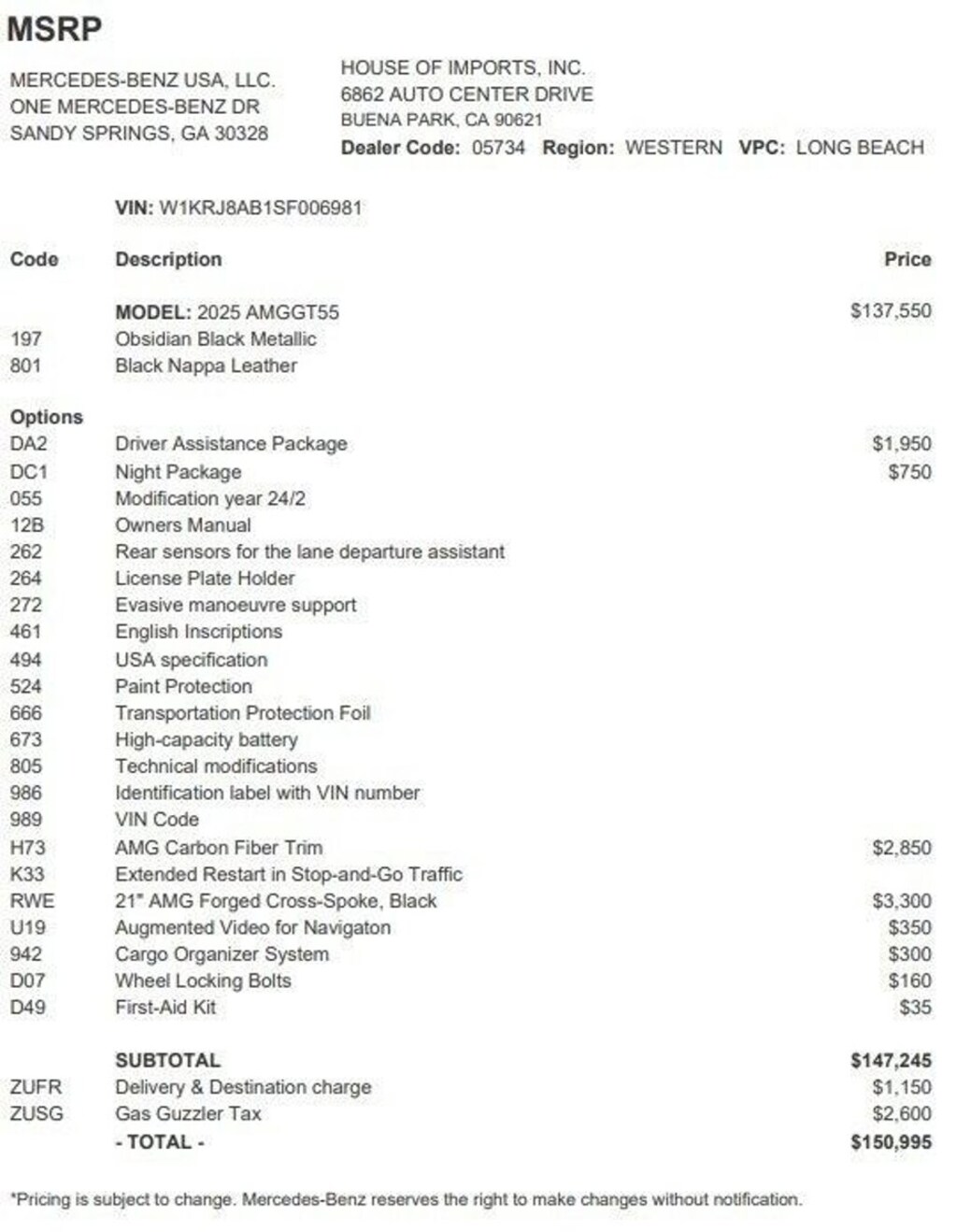Certified 2025 Mercedes-Benz AMG GT 4MATIC Coupe