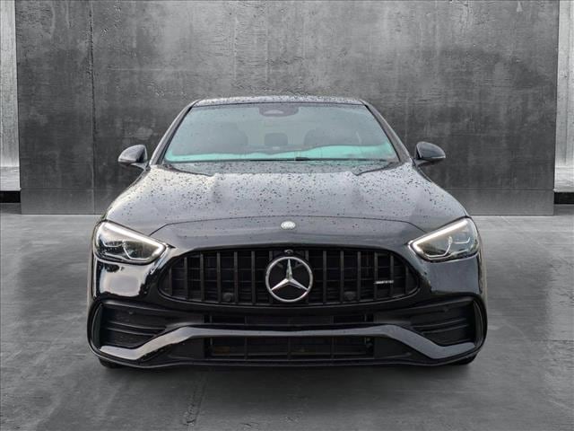 Certified 2025 Mercedes-Benz C-Class Sedan AMG C43 with VIN W1KAF8HB0SR255355 for sale in Houston, TX