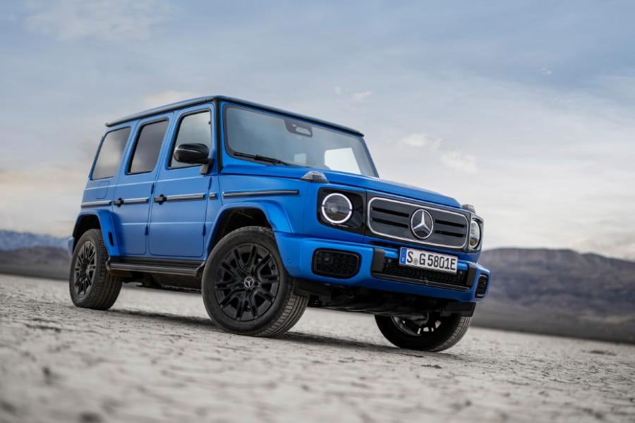 2025 Mercedes-Benz G-Class SUV in Signature South Sea Blue metallic