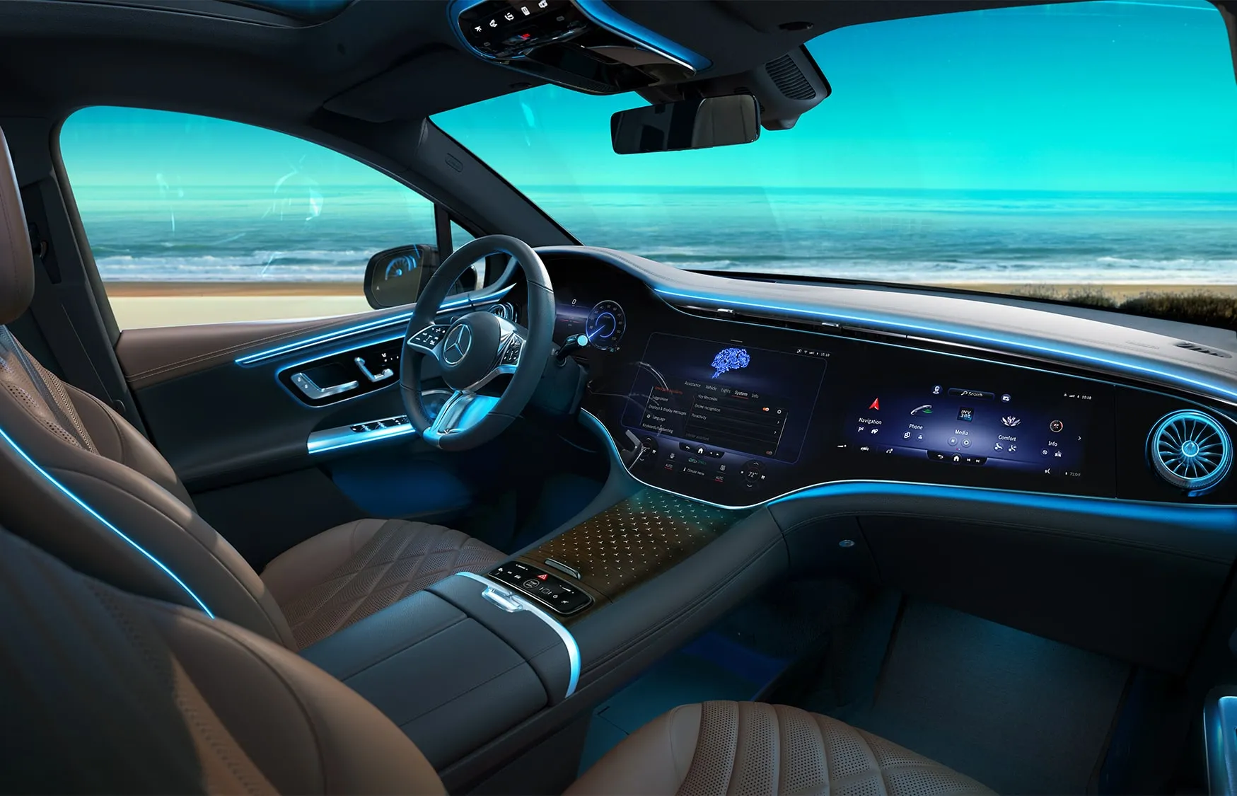 2025 Mercedes-Benz EQE SUV interior