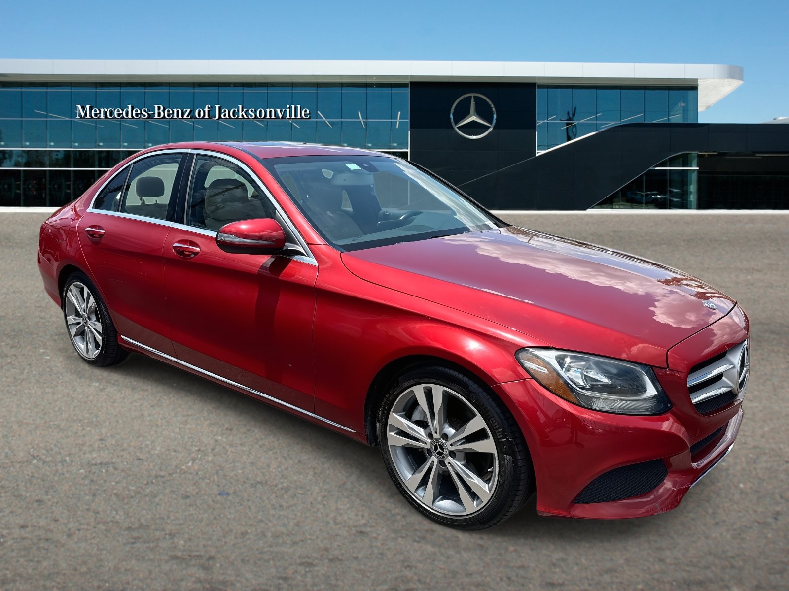designo Cardinal Red 2018 Mercedes-Benz C-Class Sedan Rear-Wheel Drive Automatic