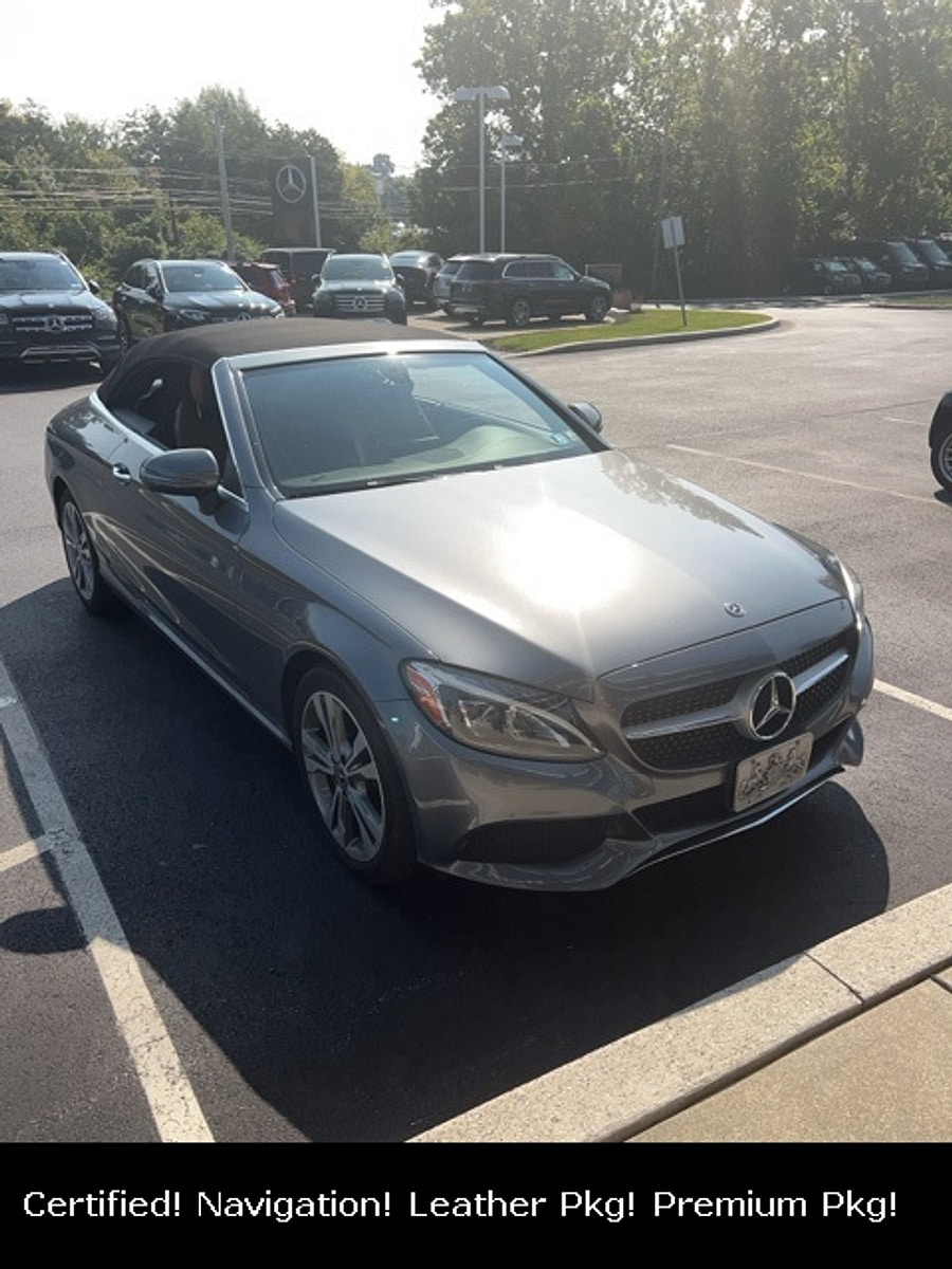 Certified 2018 Mercedes-Benz C-Class Cabriolet C300 with VIN WDDWK4KBXJF615895 for sale in East Petersburg, PA