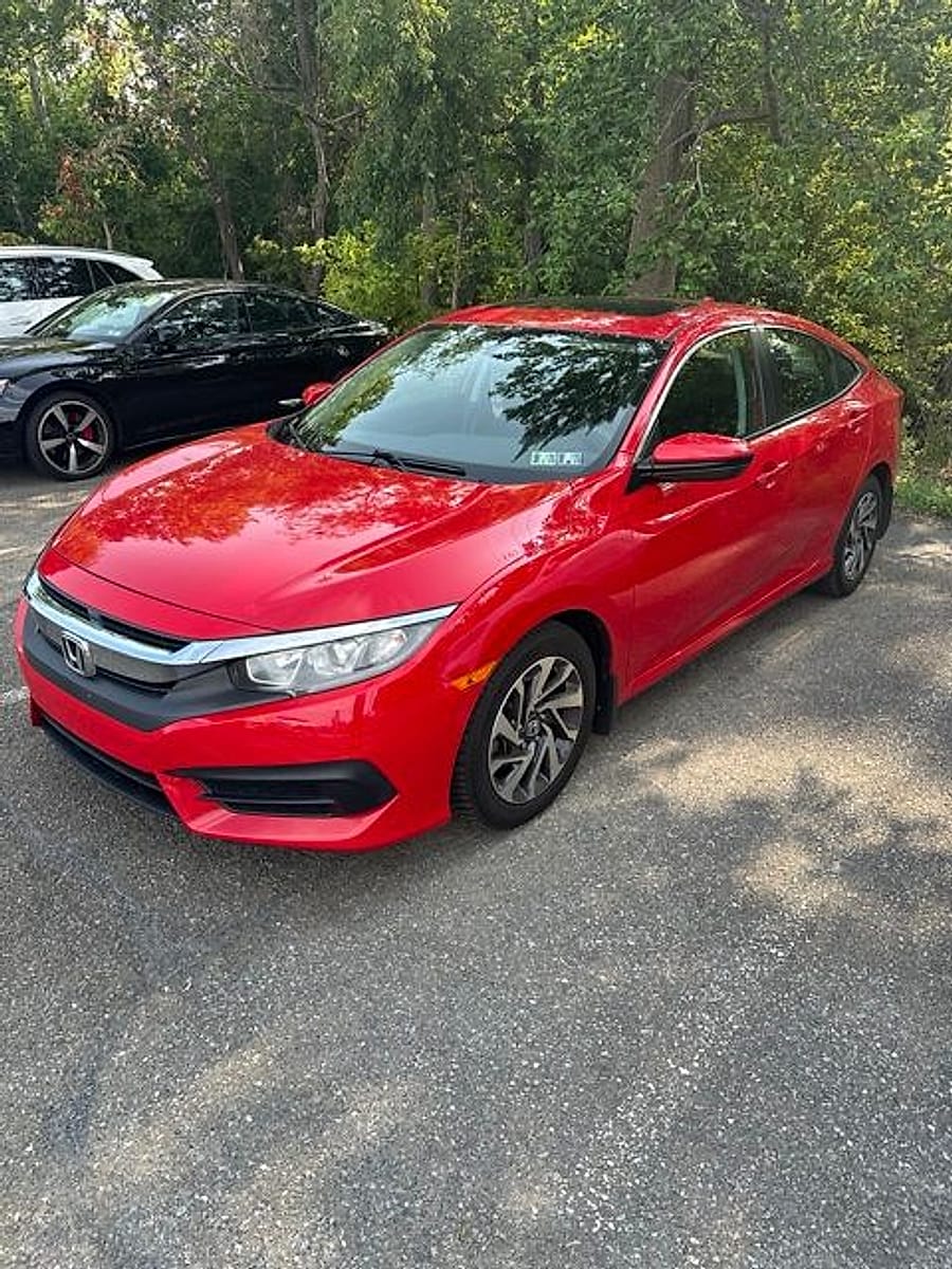 Used 2018 Honda Civic EX with VIN 2HGFC2F71JH538397 for sale in East Petersburg, PA
