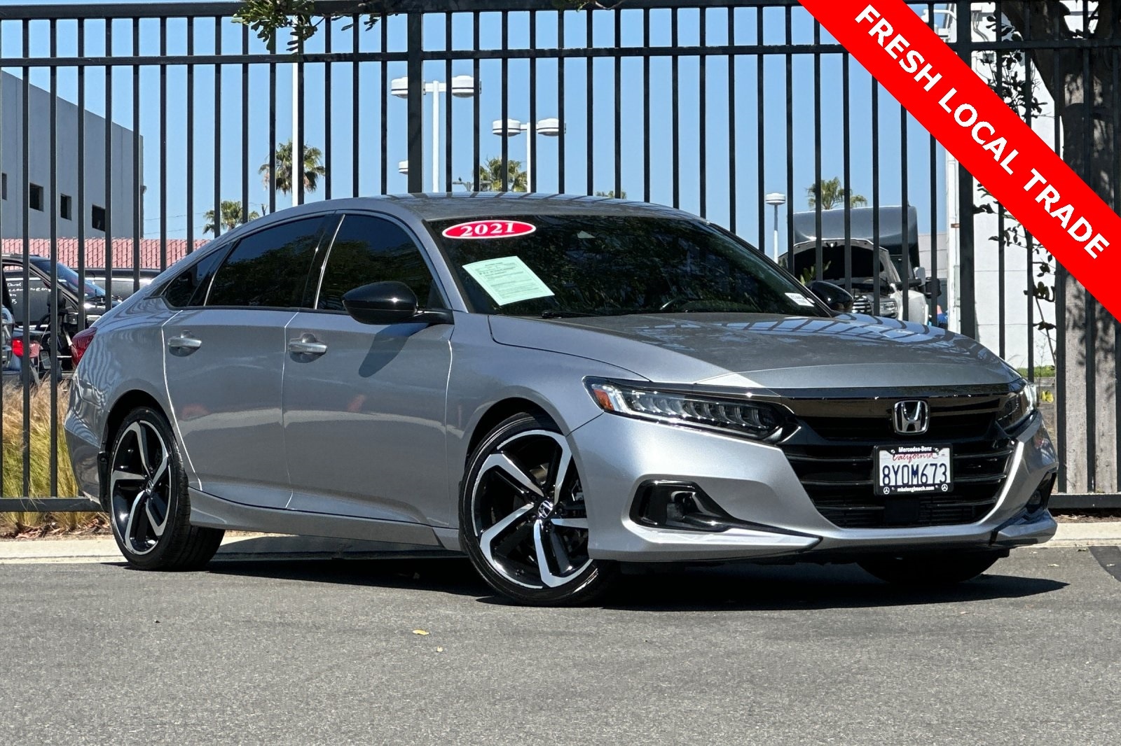 Used 2021 Honda Accord Sport with VIN 1HGCV1F39MA109919 for sale in Signal Hill, CA