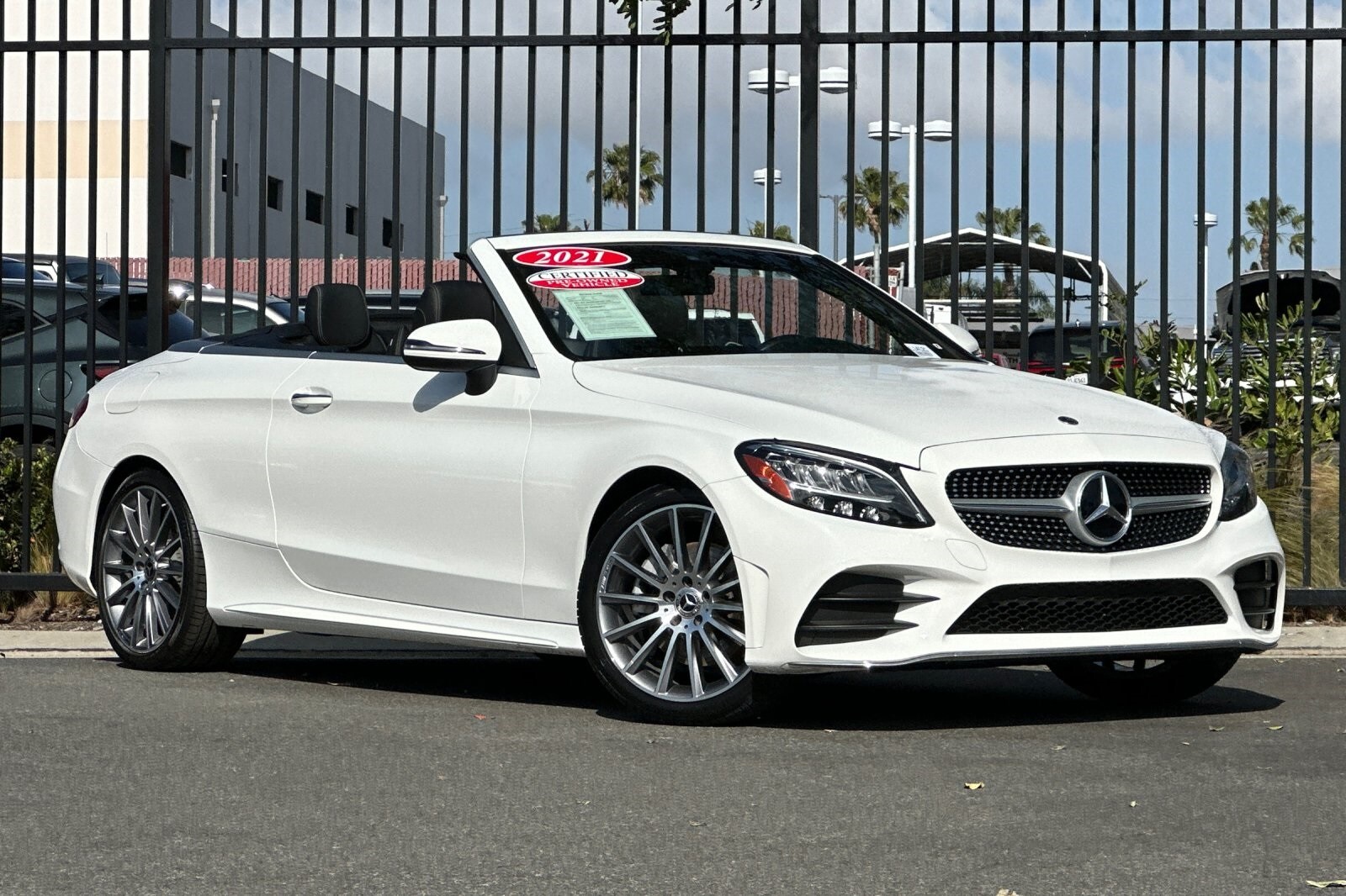 Certified 2021 Mercedes-Benz C-Class Cabriolet C300 with VIN W1KWK8DB8MG099863 for sale in Signal Hill, CA