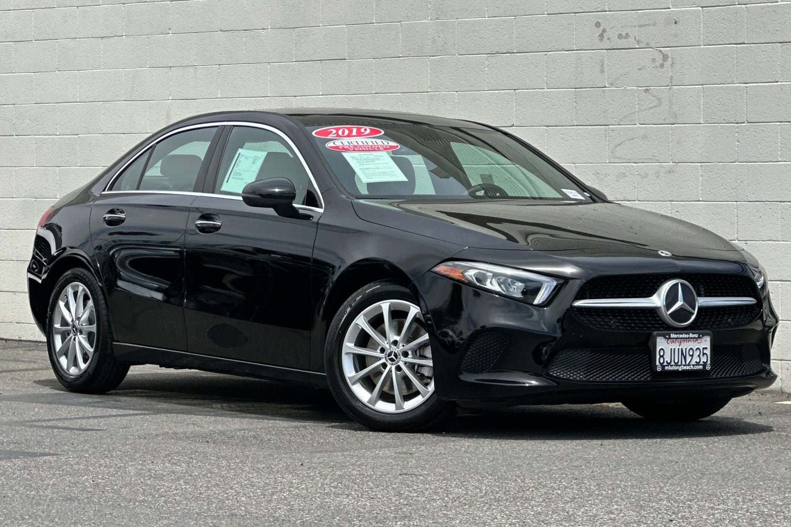 Certified 2019 Mercedes-Benz A-Class A220 with VIN WDD3G4FB7KW011902 for sale in Signal Hill, CA
