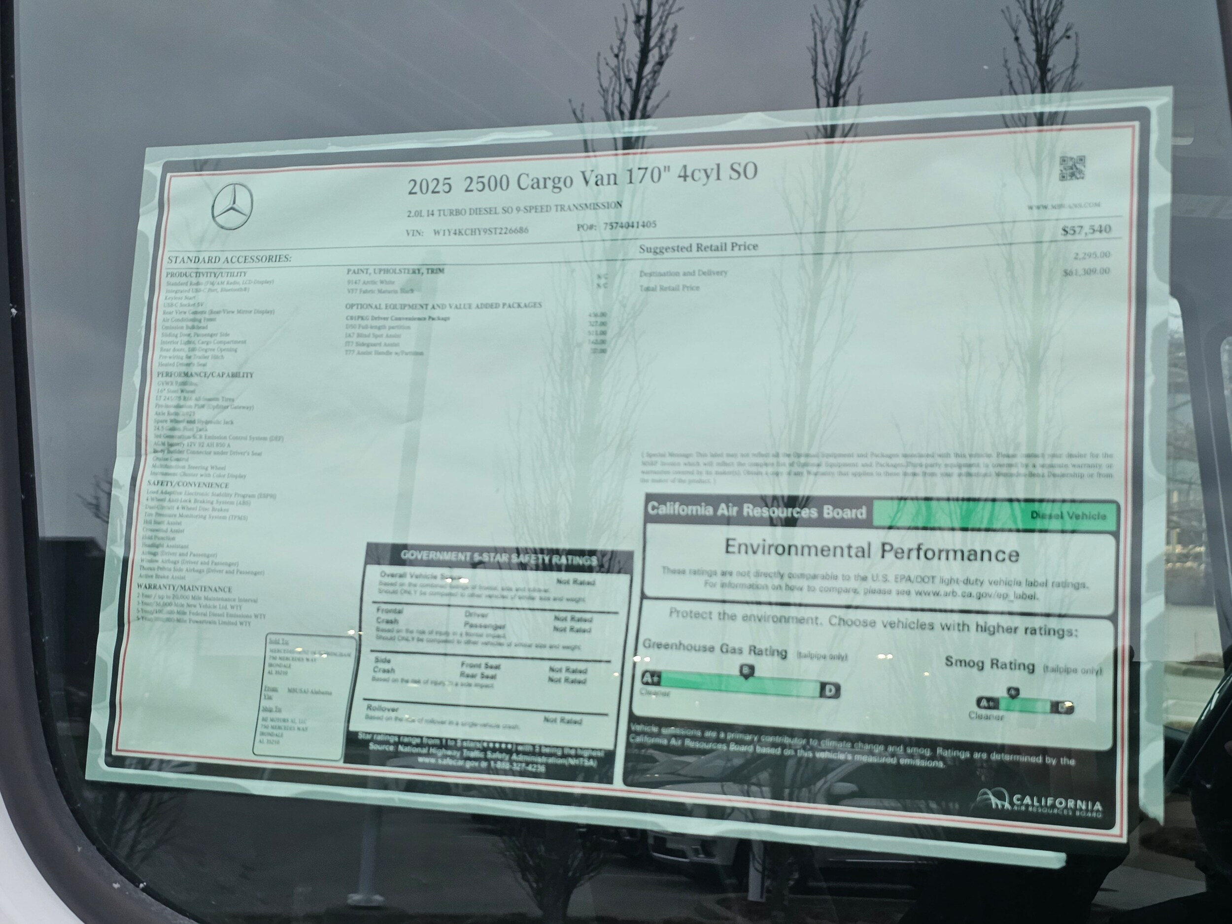 2025 Mercedes-Benz Sprinter Cargo Van Base - Photo 43