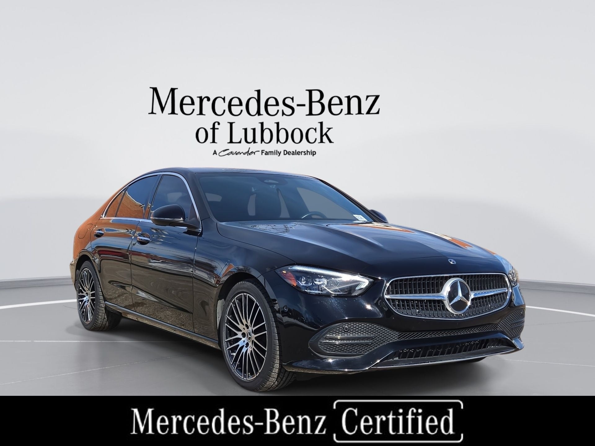 Black 2024 Mercedes-Benz C-Class C 300 RWD Sedan Rear-Wheel Drive 9-Speed Automatic