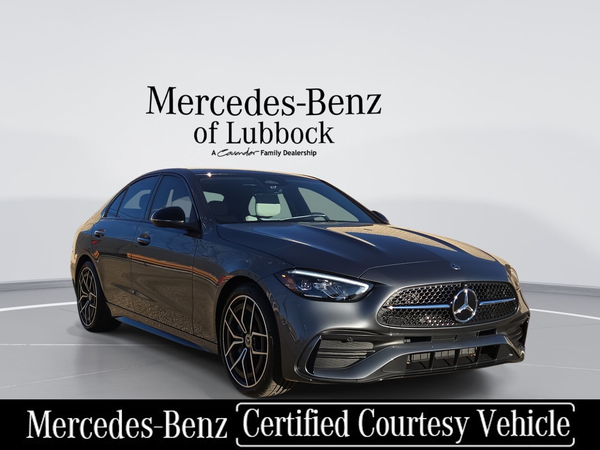 Gray (Selenite Grey Metallic) 2026 Mercedes-Benz C-Class Sedan Rear-Wheel Drive 9-Speed Automatic