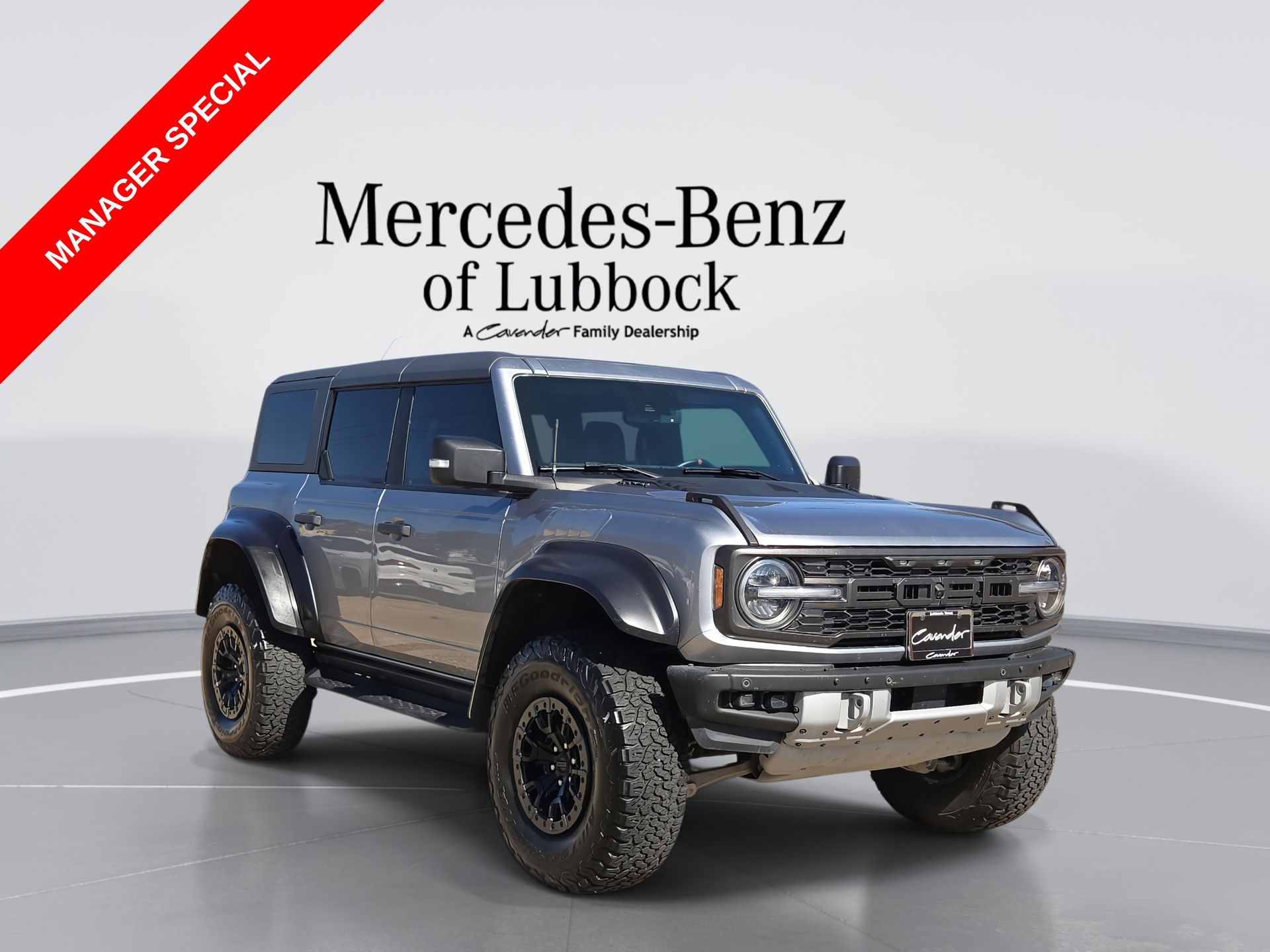 Iconic Silver 2023 Ford Bronco Raptor SUV / Crossover Four-Wheel Drive Automatic