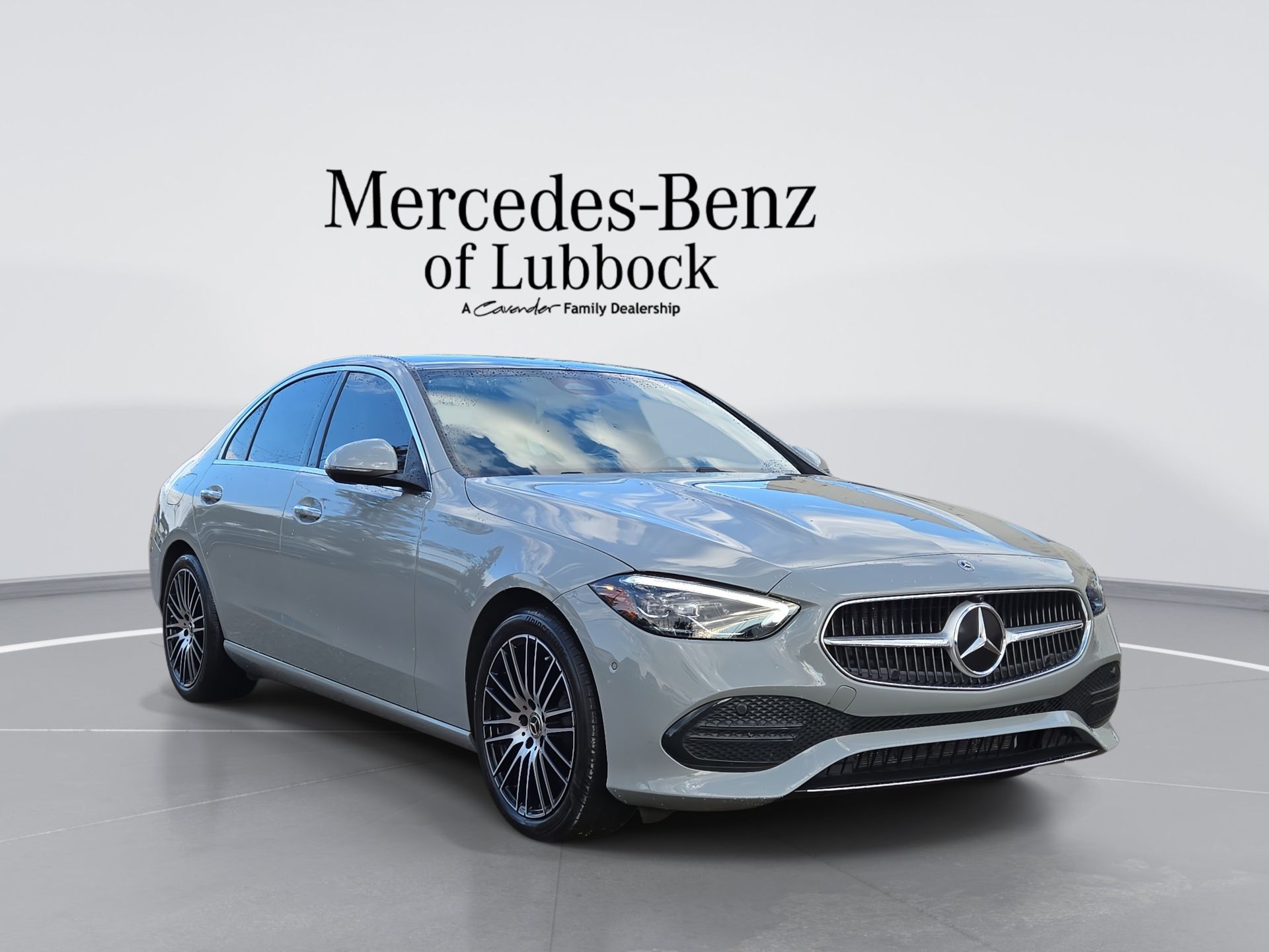 Gray (Manufaktur Alpine Grey) 2025 Mercedes-Benz C-Class C 300 RWD Sedan Rear-Wheel Drive 9-Speed Automatic