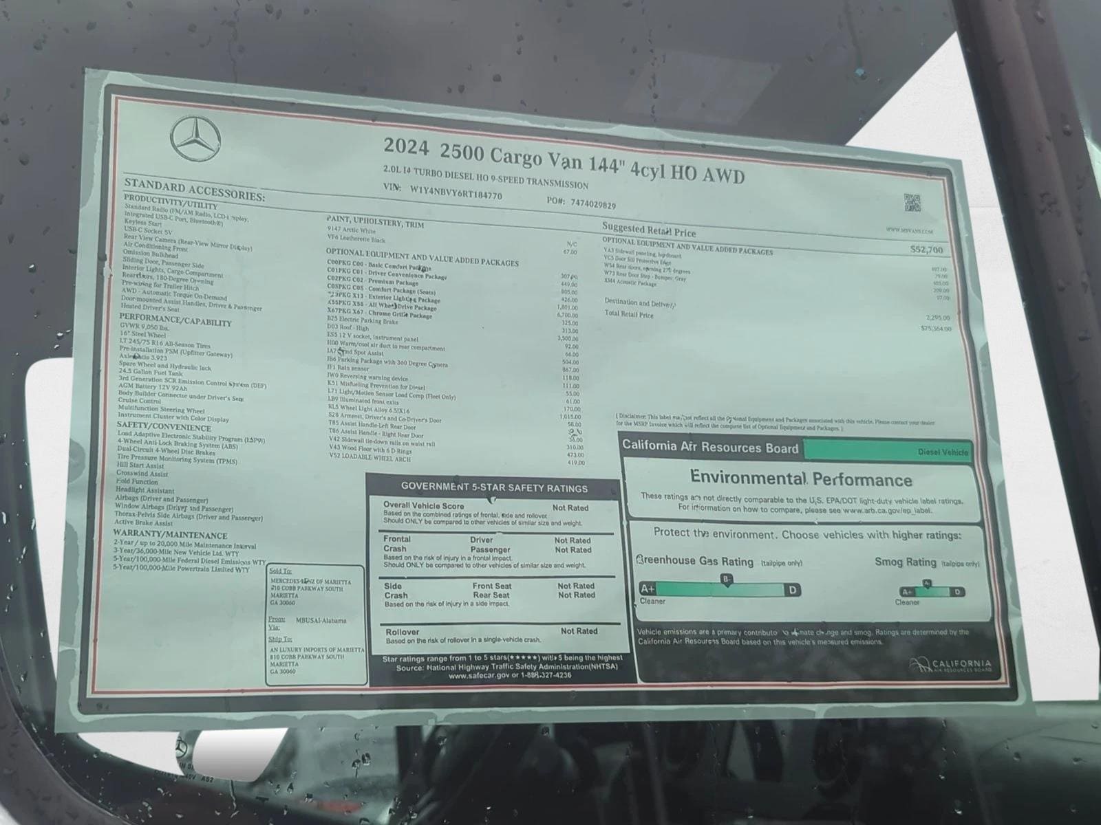 2024 Mercedes-Benz Sprinter Cargo Van Base - Photo 28