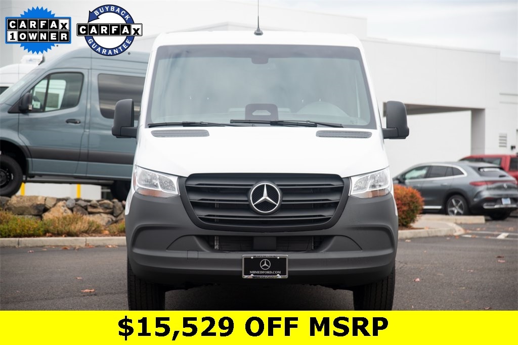 Certified 2025 Mercedes-Benz Sprinter Cargo Van Base with VIN W1Y4NBHY0ST201015 for sale in Medford, OR