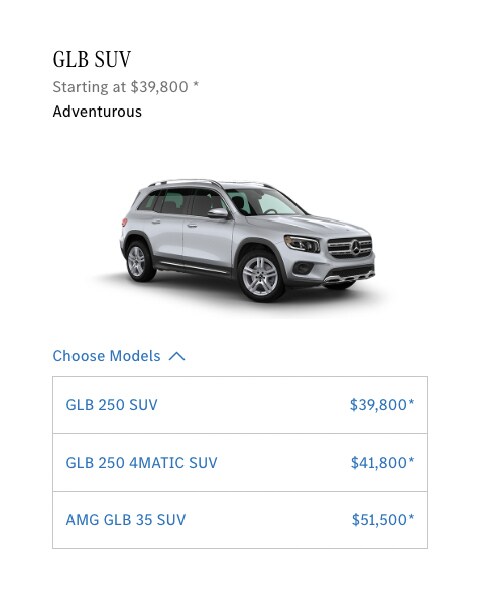 Mercedes-Benz Models and Trim Selection