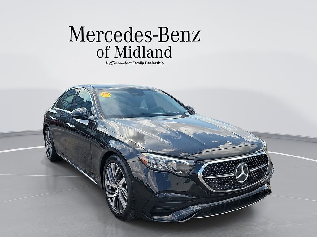 Black 2025 Mercedes-Benz E-Class Sedan Rear-Wheel Drive 9-Speed Automatic