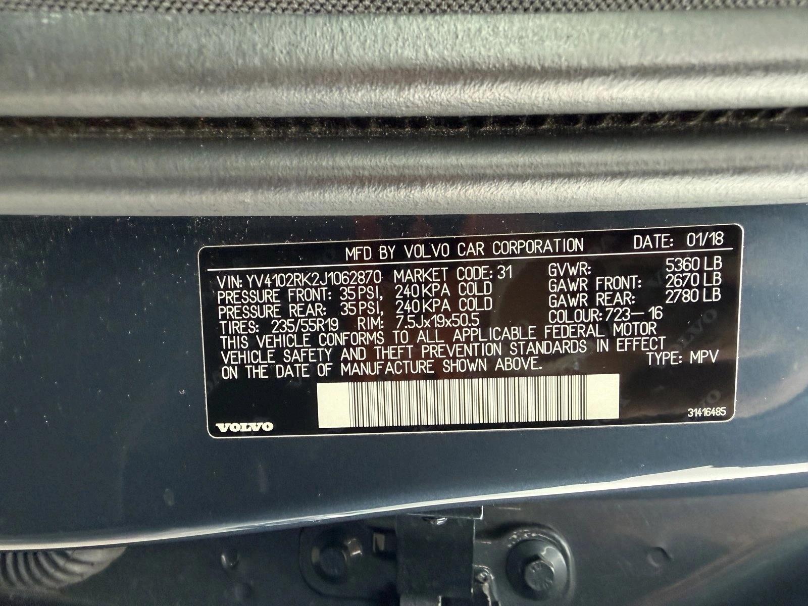 2018 VOLVO XC60 - Image 22