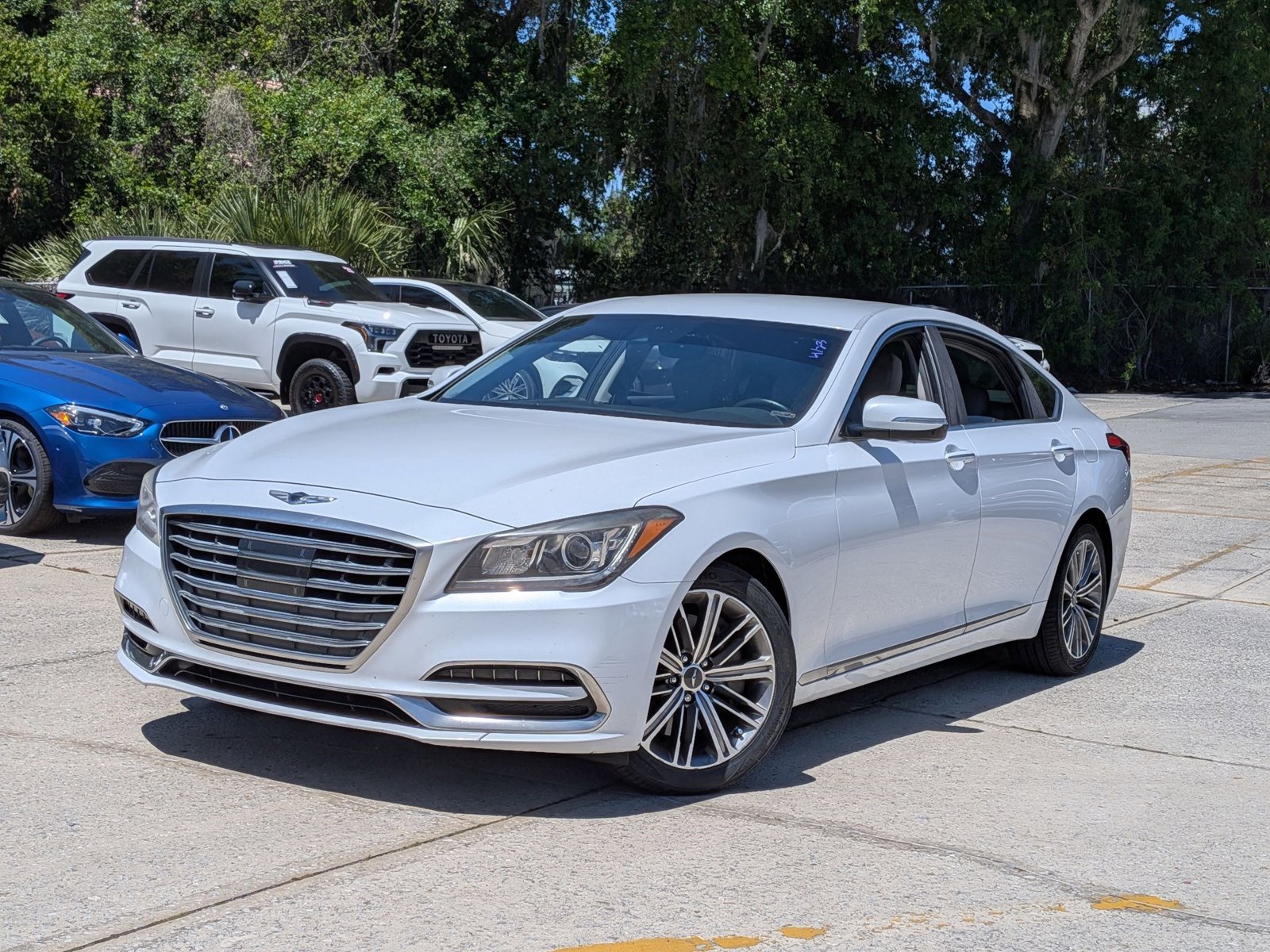 Used 2018 GENESIS G80 Base with VIN KMHGN4JE1JU265419 for sale in Maitland, FL